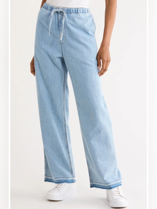 rag & bone Denim - Rag & Bone Lori Beach Drawstring Pant Jean Wentworth Size Large NWT New